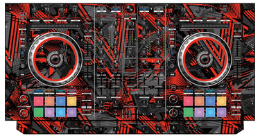 Pioneer DJ DDJ SX Skin Ridge Red